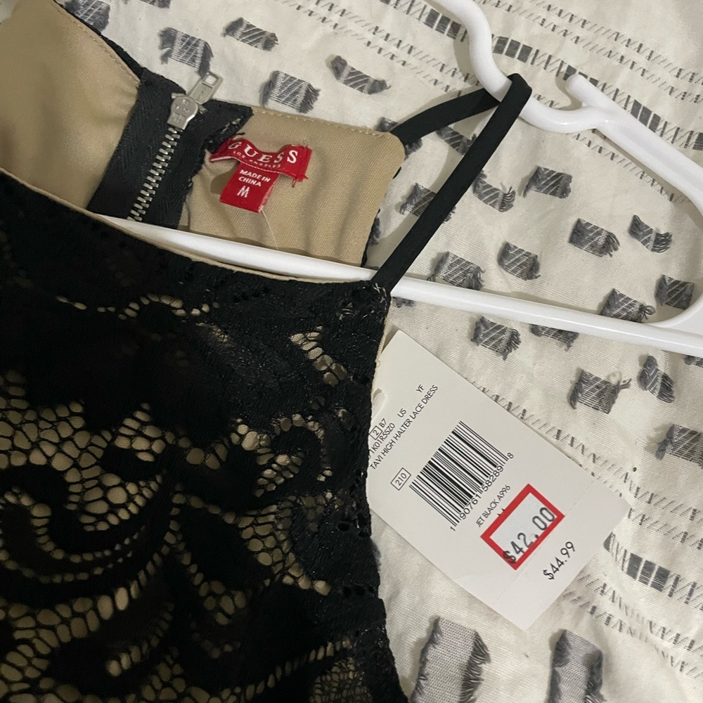 Never worn black/tan Guess dress